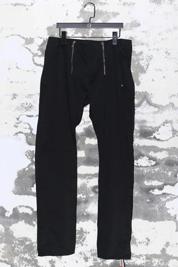 m.a+ double front zipper leggings P12ZZ-CM5 black